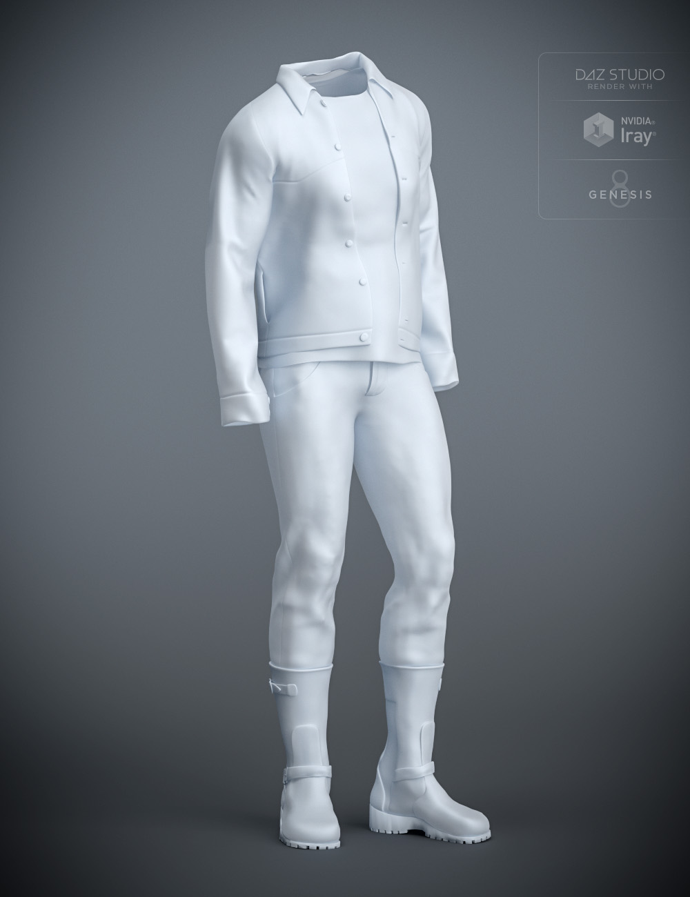 DeNimes Outfit for Genesis 8 Male(s) by: Lyrra MadrilShox-Design, 3D Models by Daz 3D