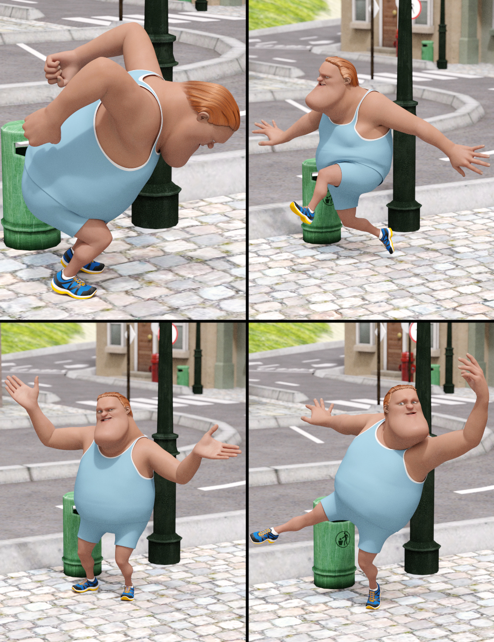 Multi-Man in Motion Poses Multi-Man in Motion Poses by: FeralFey, 3D Models by Daz 3D