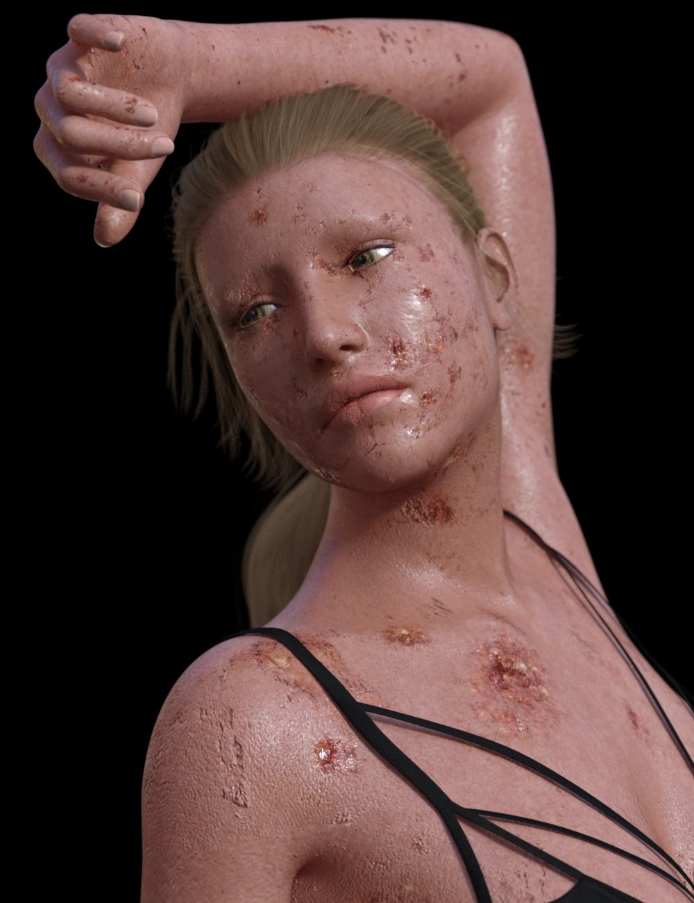 Horrifying Skins for Genesis 3 and 8 Female by: ImagineX, 3D Models by Daz 3D