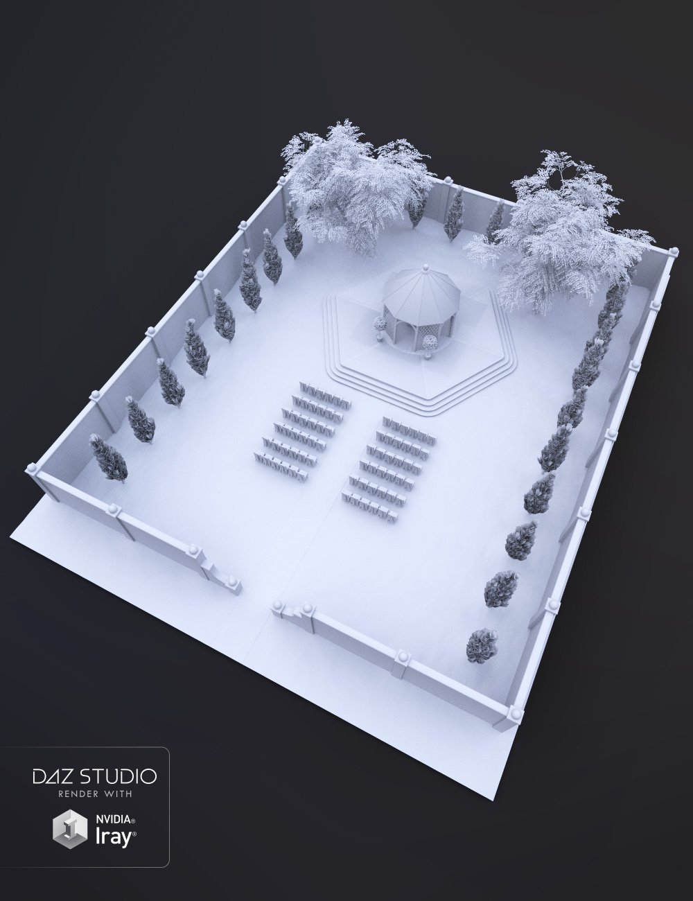 Pergoda Venue by: Predatron, 3D Models by Daz 3D