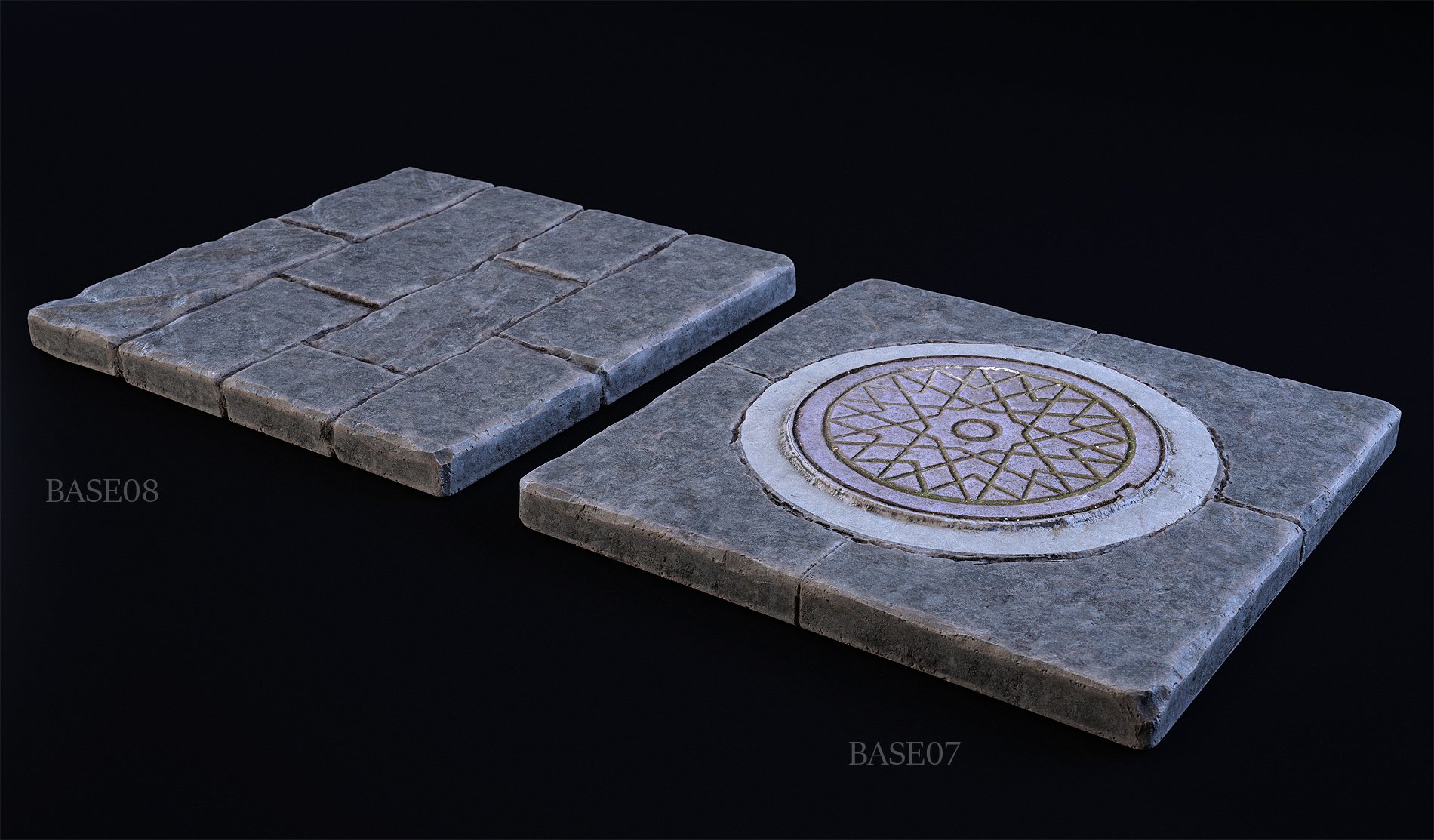 Diorama Bases Pack 01 by: Stonemason, 3D Models by Daz 3D