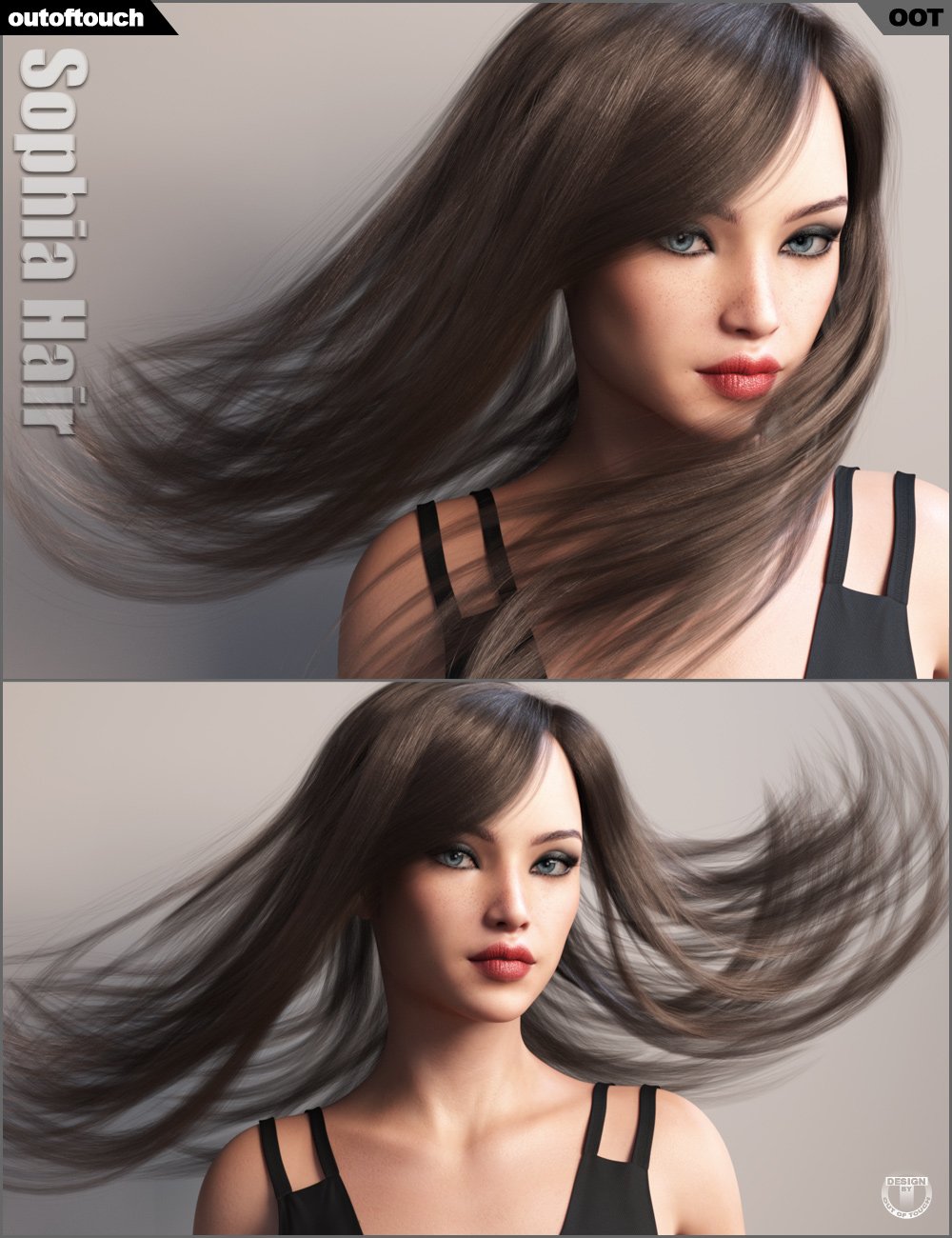 Sophia Hair For Genesis 3 And 8 Female S Daz 3d