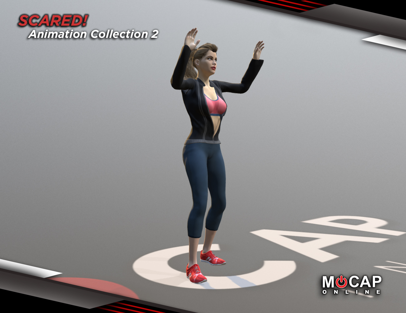 Scared! Animation Collection P2 - Victoria 8 by: Mocap Online, 3D Models by Daz 3D
