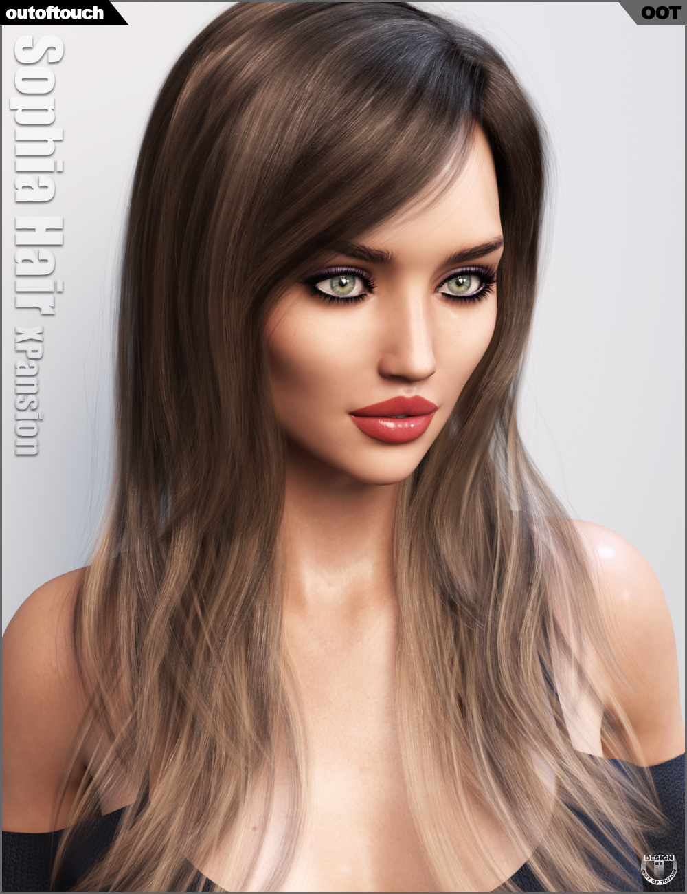Sophia Hair and OOT Hairblending 2.0 Texture XPansion by: outoftouch, 3D Models by Daz 3D