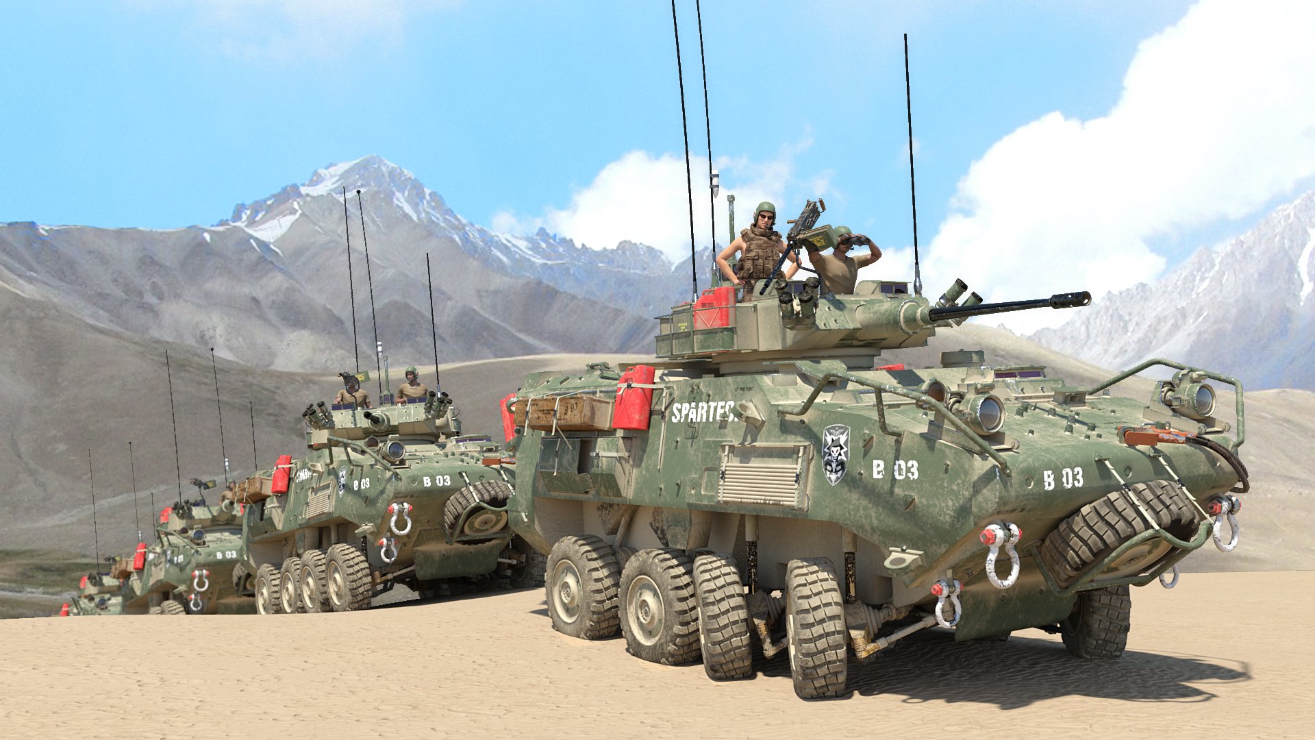 Light Armored Vehicle Light Armored Vehicle by: DarkEdgeDesign, 3D Models by Daz 3D