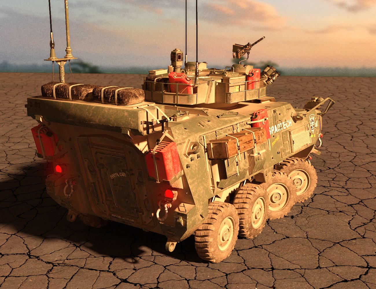 Light Armored Vehicle Light Armored Vehicle by: DarkEdgeDesign, 3D Models by Daz 3D