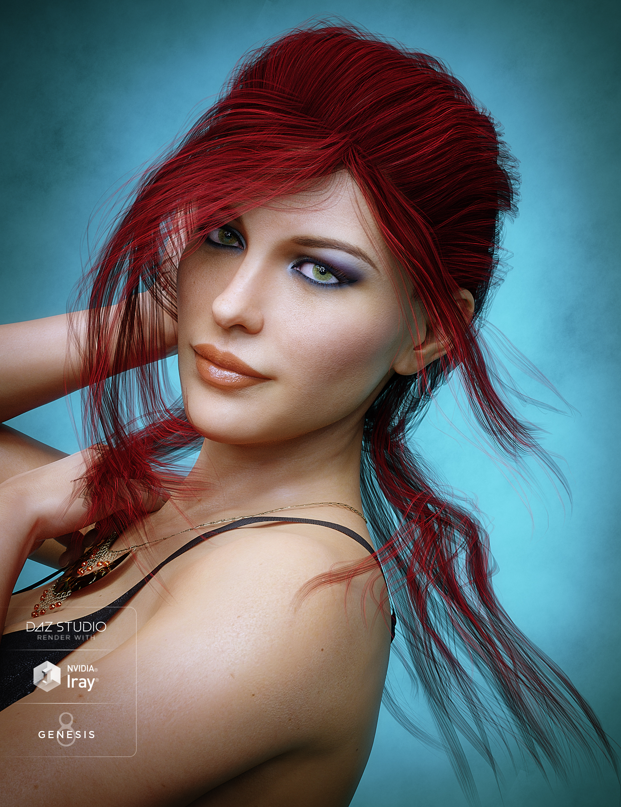 Colors for Young Grace Hair by: goldtassel, 3D Models by Daz 3D