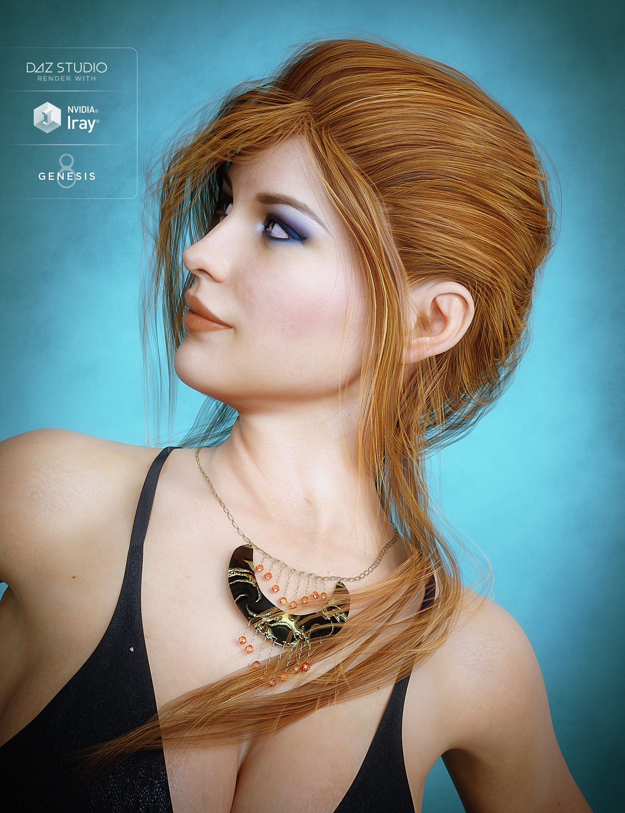 Colors for Young Grace Hair by: goldtassel, 3D Models by Daz 3D