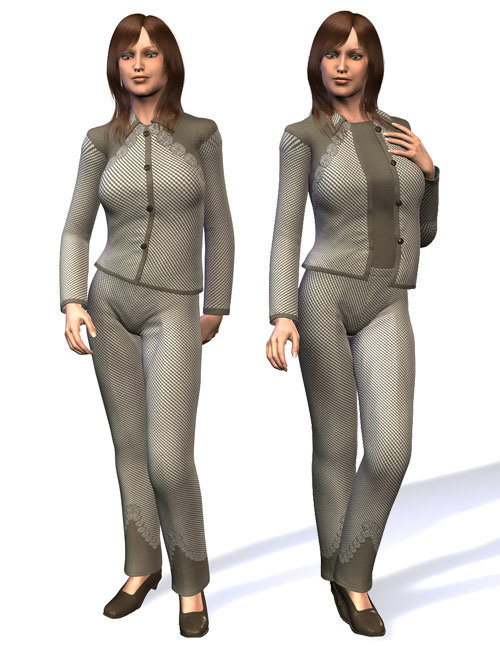 Cosmopolitan Girl Suit for V4 by: WillDupreMAB, 3D Models by Daz 3D