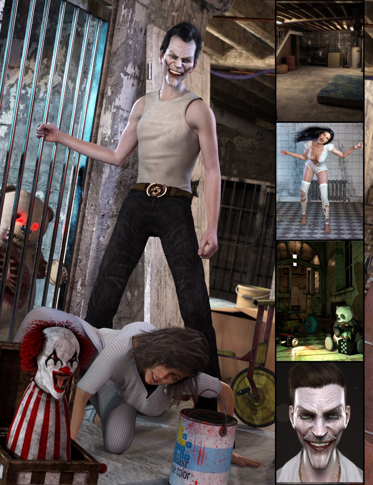 Your Worst Nightmare Bundle by: , 3D Models by Daz 3D