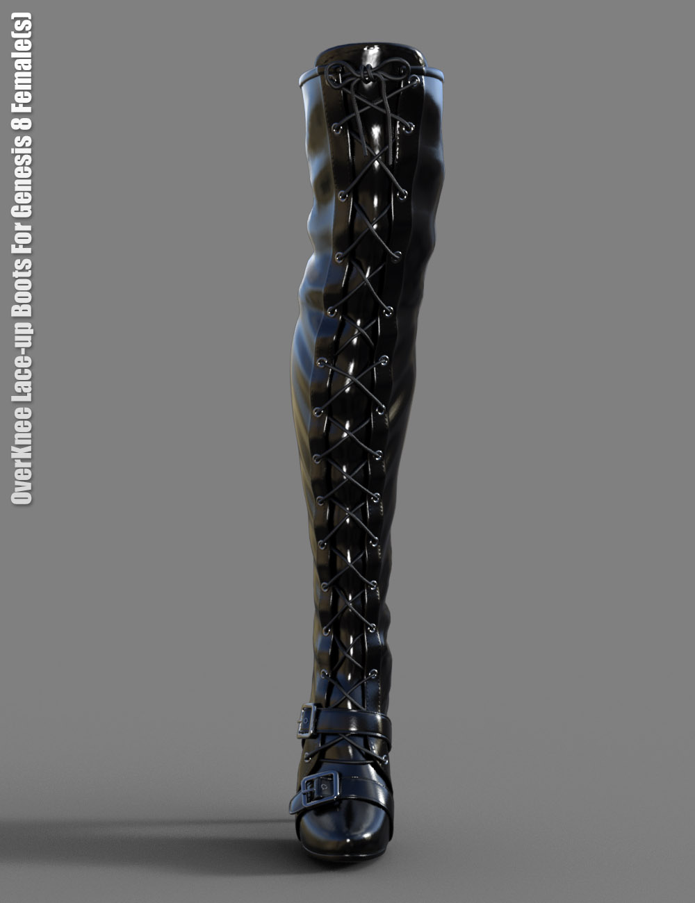 OverKnee Lace-Up Boots for Genesis 8 Female(s) by: dx30, 3D Models by Daz 3D