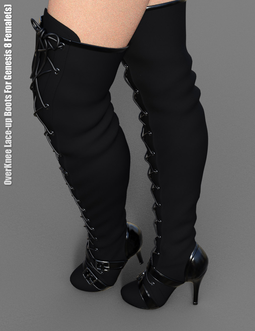 OverKnee Lace-Up Boots for Genesis 8 Female(s) by: dx30, 3D Models by Daz 3D