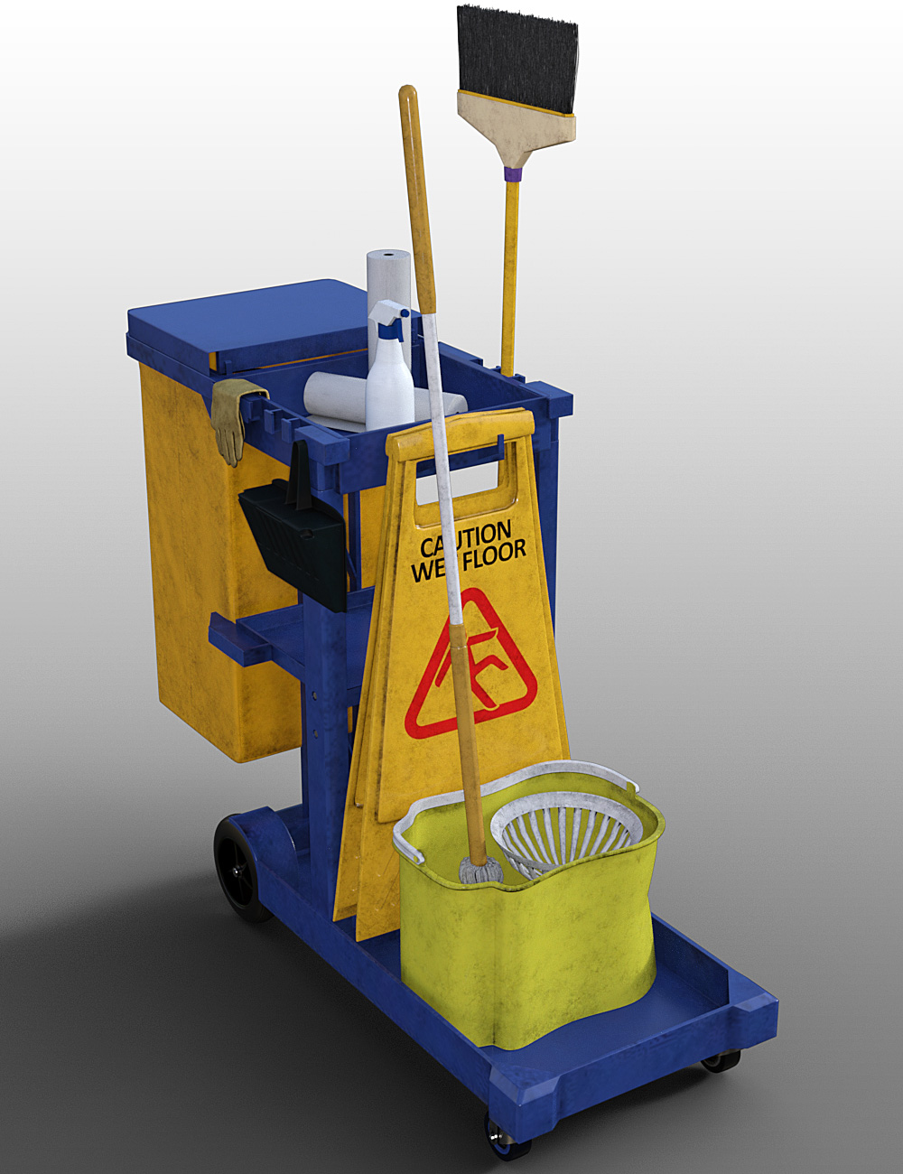 Commercial Cleaning Supplies by: , 3D Models by Daz 3D