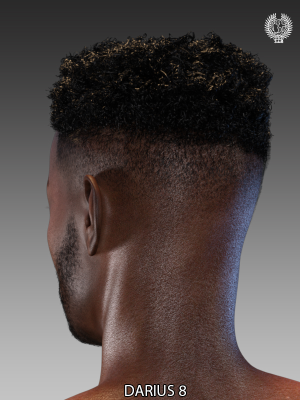 Top Fade Hair and Beard for Genesis 8 Male(s) by: SamSil, 3D Models by Daz 3D