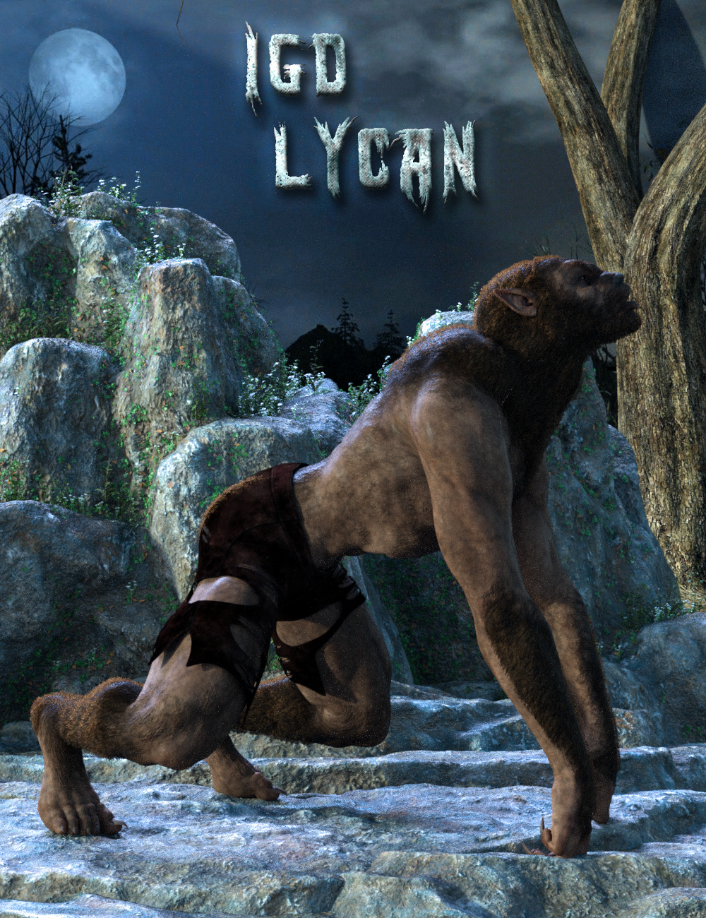 IGD Lycan Poses for Werwulf by: Islandgirl, 3D Models by Daz 3D