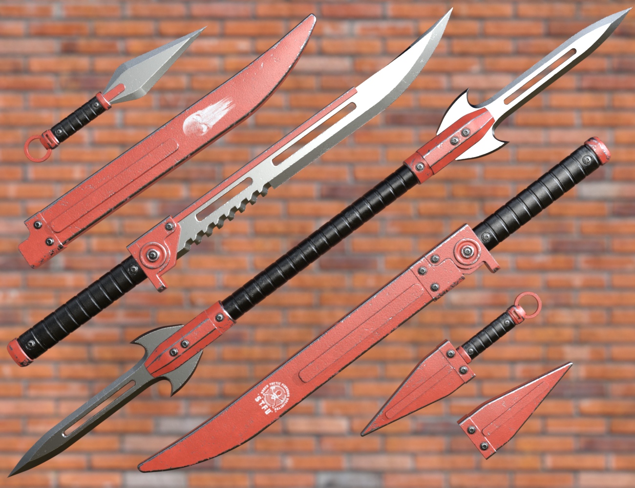 Blade Weapons 2 for Genesis 3 and 8 by: Nightshift3D, 3D Models by Daz 3D