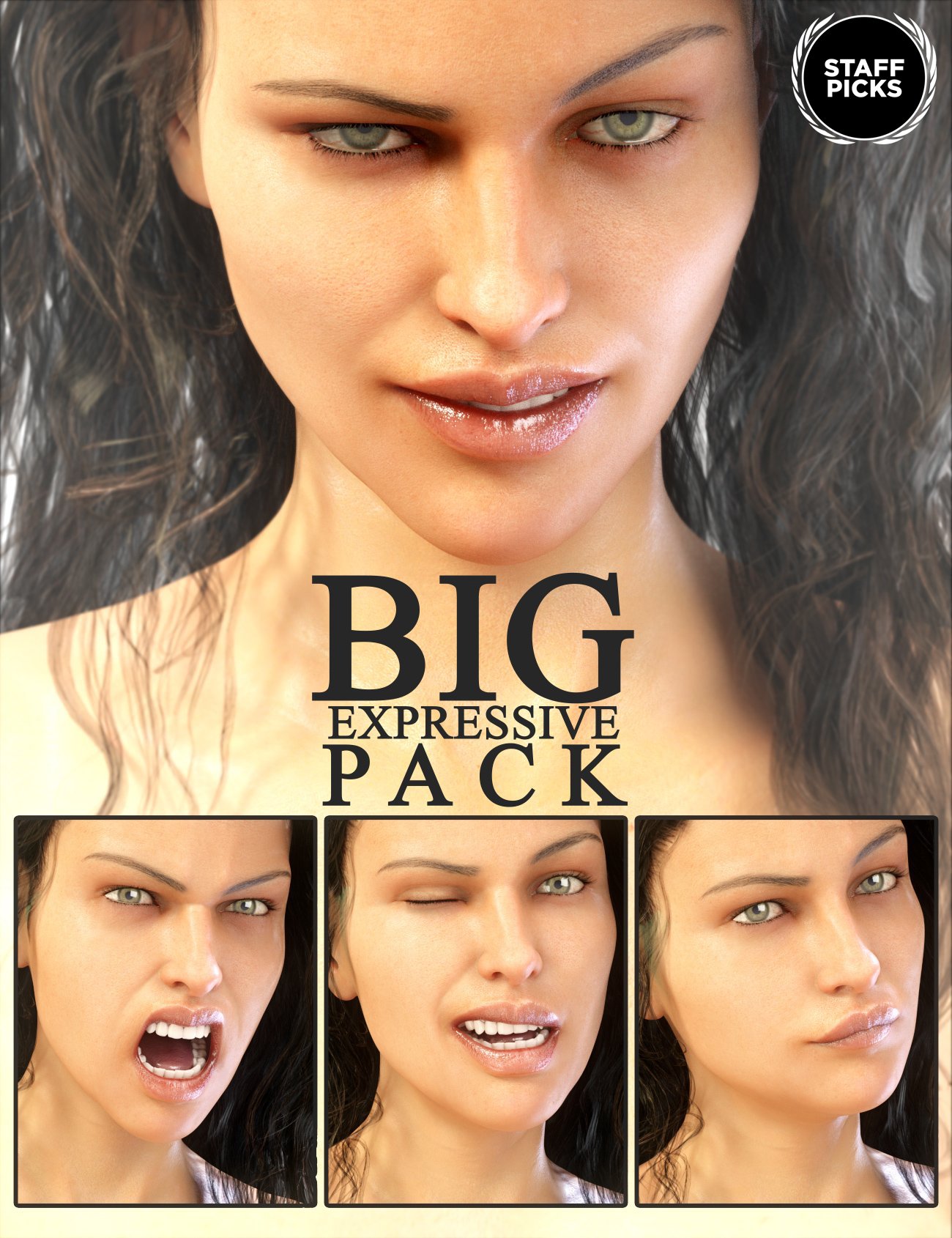 Big Expressive Pack for Genesis 8 Female by: Neikdian, 3D Models by Daz 3D