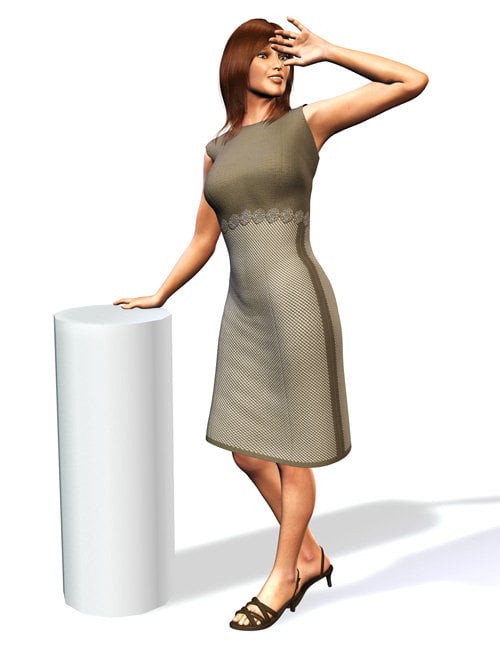Cosmopolitan Girl Dress for V4 by: MABWillDupre, 3D Models by Daz 3D