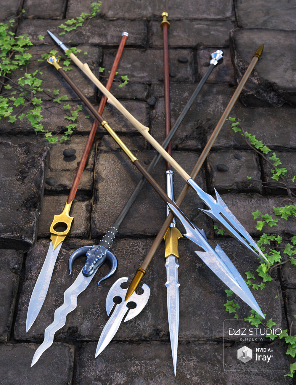 Spear Set Spear Set by: Valandar, 3D Models by Daz 3D