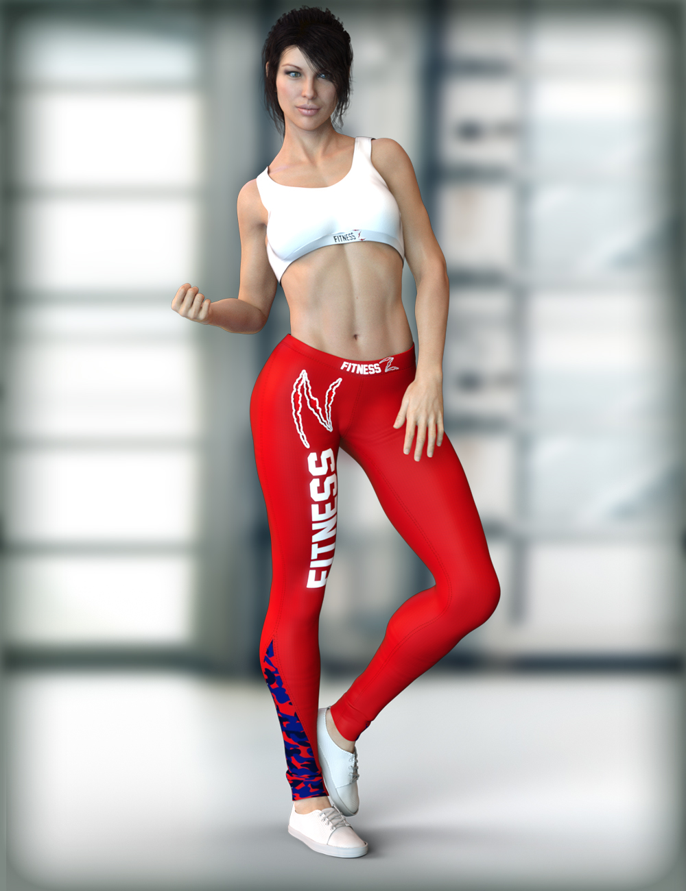 X-Fashion Activewear Outfit for Genesis 8 Female(s) by: xtrart-3d, 3D Models by Daz 3D