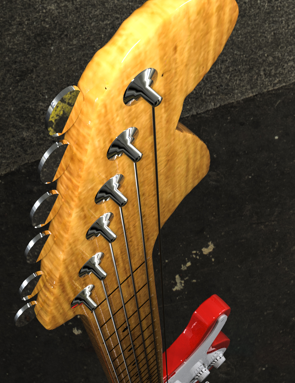 Rock Guitars for Iray and 3Delight by: Serum, 3D Models by Daz 3D