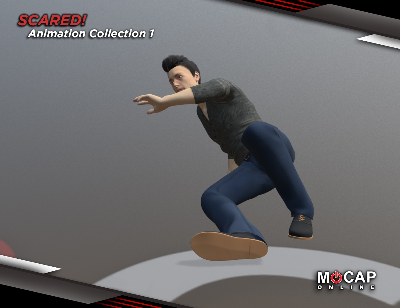 Scared! Animation Collection P1 - Michael 8 by: Mocap Online, 3D Models by Daz 3D