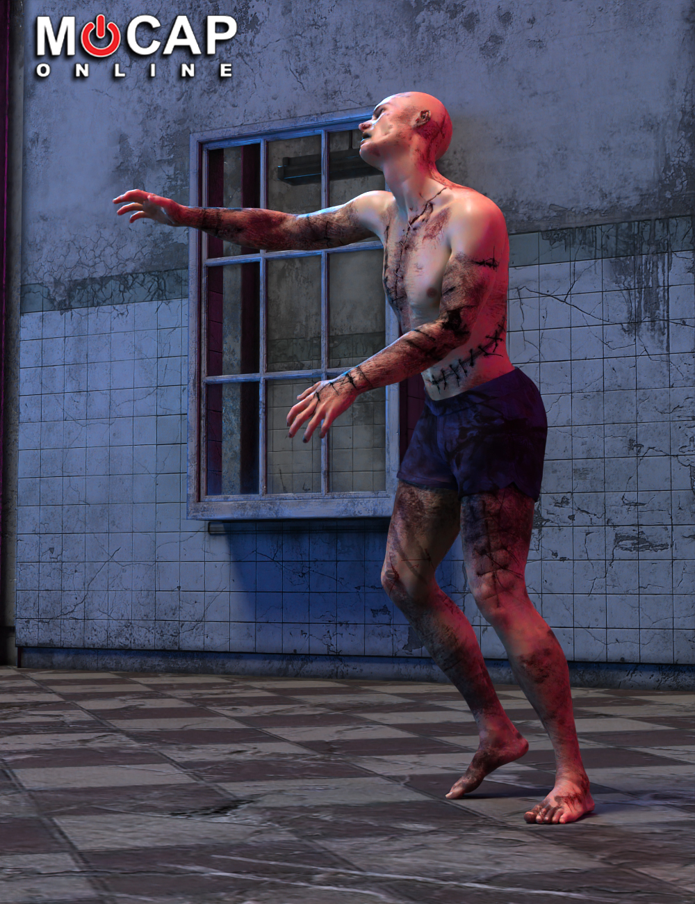 Zombie Animation Collection P2 for Michael 8 by: Mocap Online, 3D Models by Daz 3D