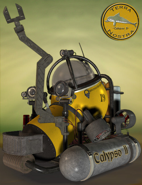 Calypso 2 - Mini Sub by: Faveral, 3D Models by Daz 3D