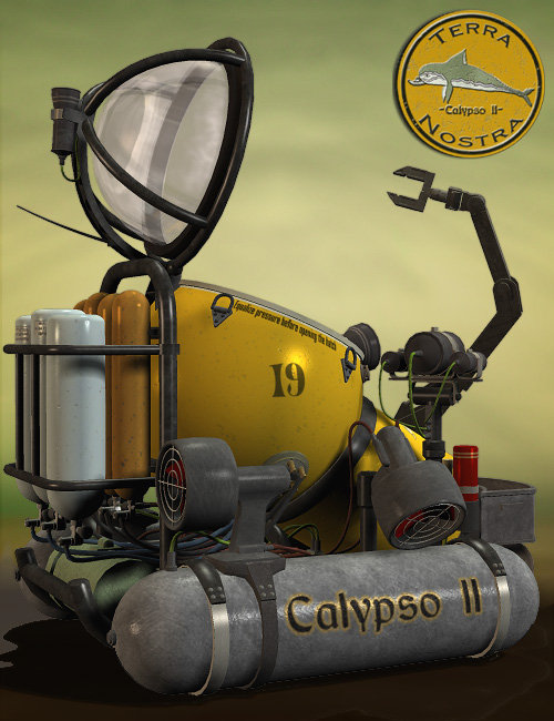 Calypso 2 - Mini Sub Calypso 2 - Mini Sub by: Faveral, 3D Models by Daz 3D
