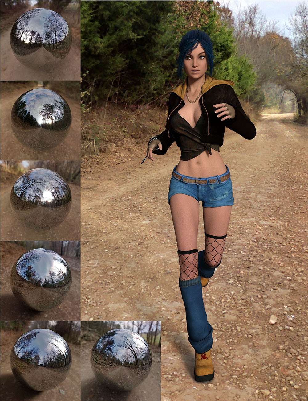 Orestes Iray HDRI Environment - Lonely Road by: Orestes Graphics, 3D Models by Daz 3D