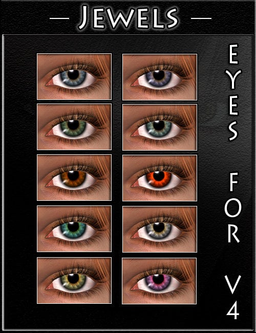 Jewels - Eyes for V4 Jewels - Eyes for V4 by: Valea, 3D Models by Daz 3D