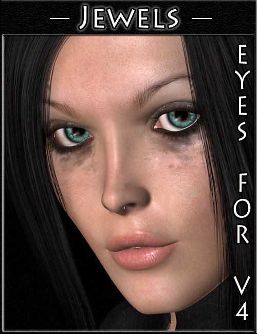 Jewels - Eyes for V4 by: Valea, 3D Models by Daz 3D