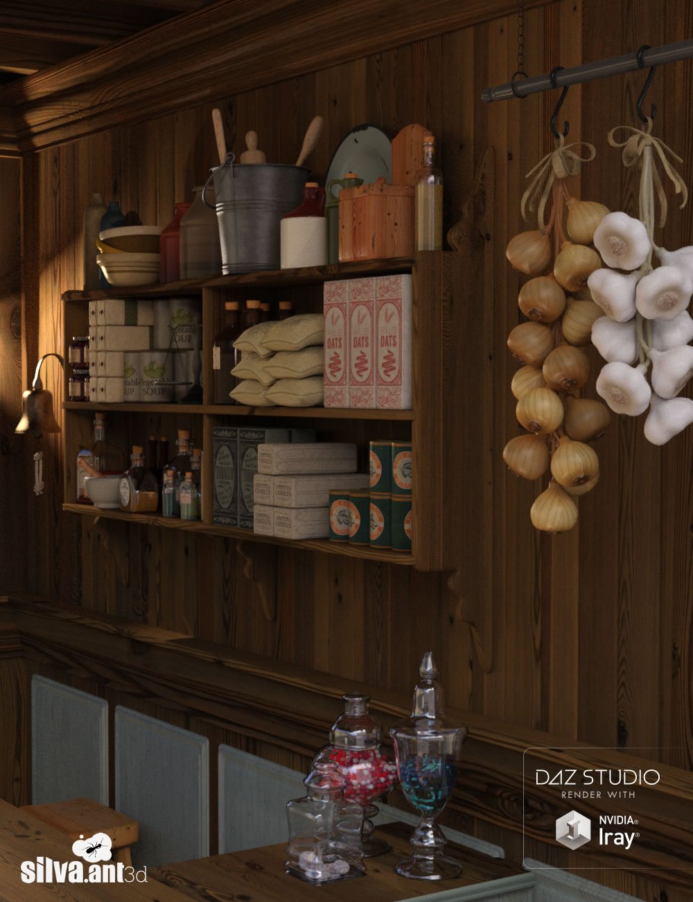 Pioneer Trading Post by: SilvaAnt3d, 3D Models by Daz 3D