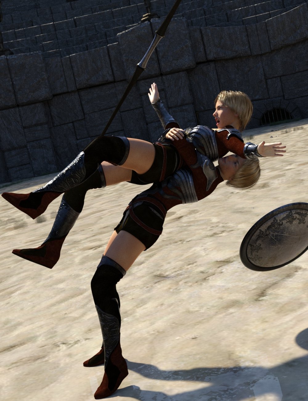 Knock Her Down Poses for Genesis 3 and 8 Female Knock Her Down Poses for Genesis 3 and 8 Female by: Scuffles3d, 3D Models by Daz 3D