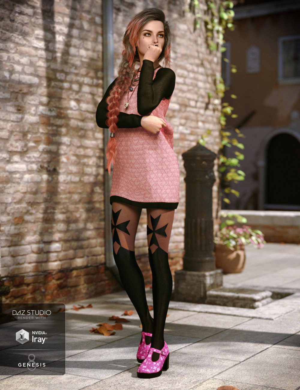 Slouchy Sweater Outfit Textures Slouchy Sweater Outfit Textures by: Shox-Design, 3D Models by Daz 3D