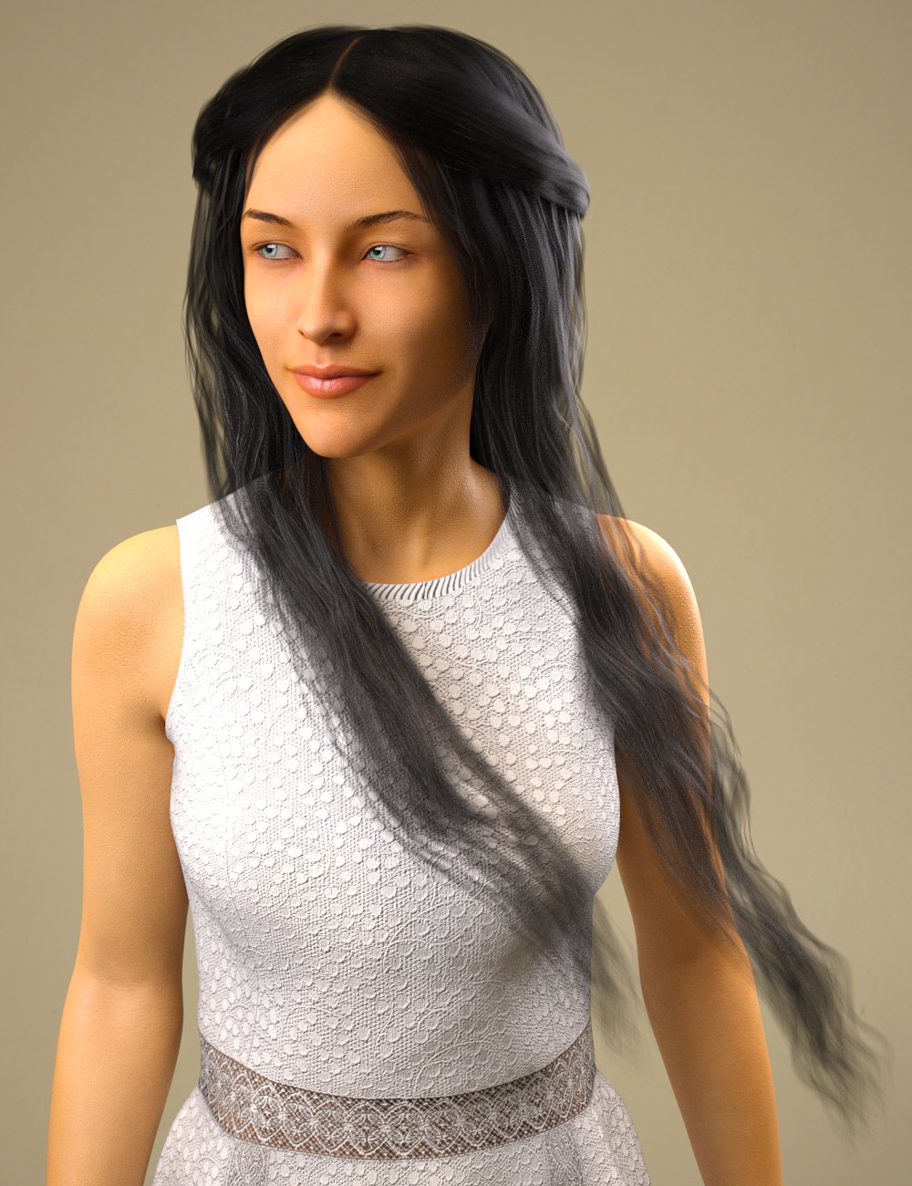Nerea Hair for Genesis 8 Female(s) by: Toyen, 3D Models by Daz 3D