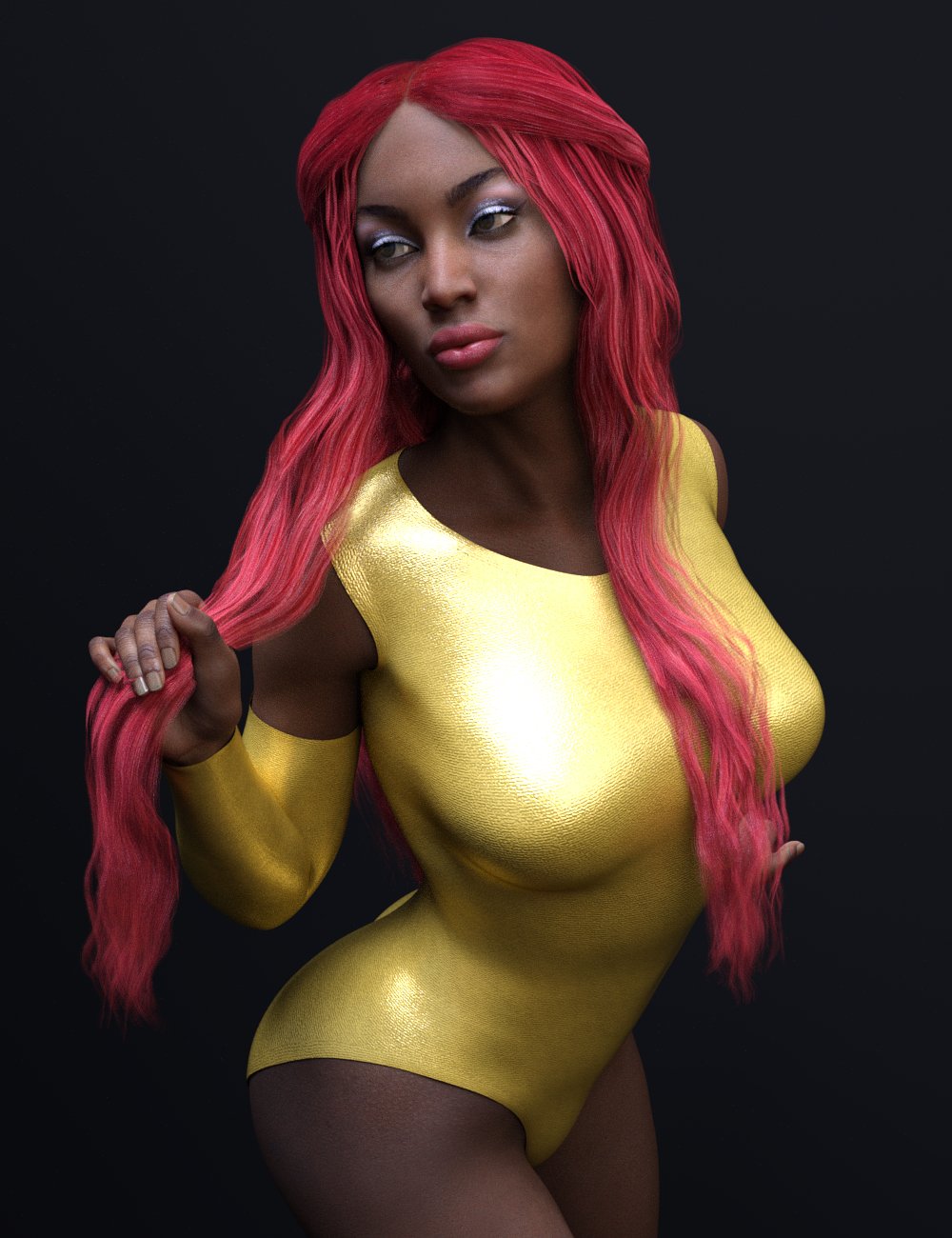 Nerea Hair for Genesis 8 Female(s) by: Toyen, 3D Models by Daz 3D