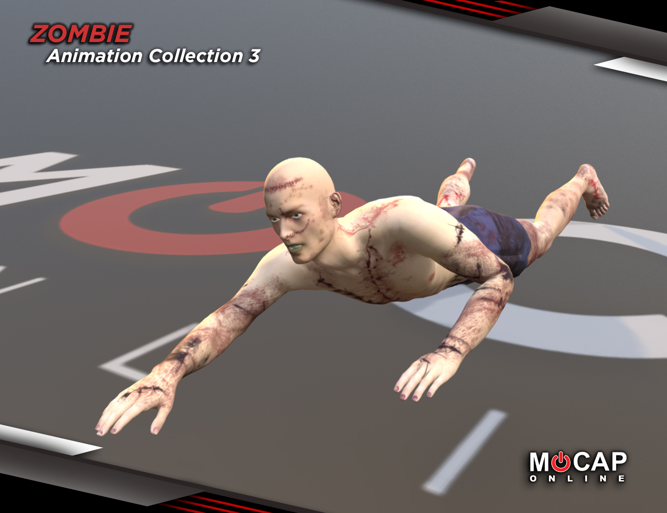 Zombie Animation Collection P3 for Michael 8 by: Mocap Online, 3D Models by Daz 3D