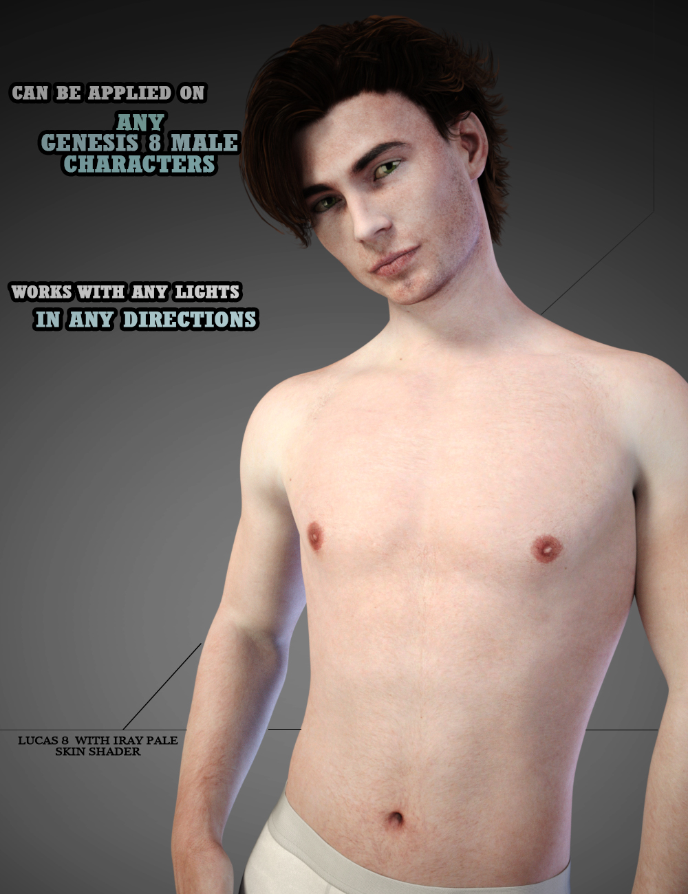 EcVh0's Iray Pale Skin Shader for Genesis 8 Male(s) EcVh0's Iray Pale Skin Shader for Genesis 8 Male(s) by: EcVh0, 3D Models by Daz 3D