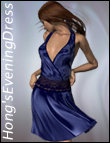 Evening Dress for V4 by: hongyu, 3D Models by Daz 3D
