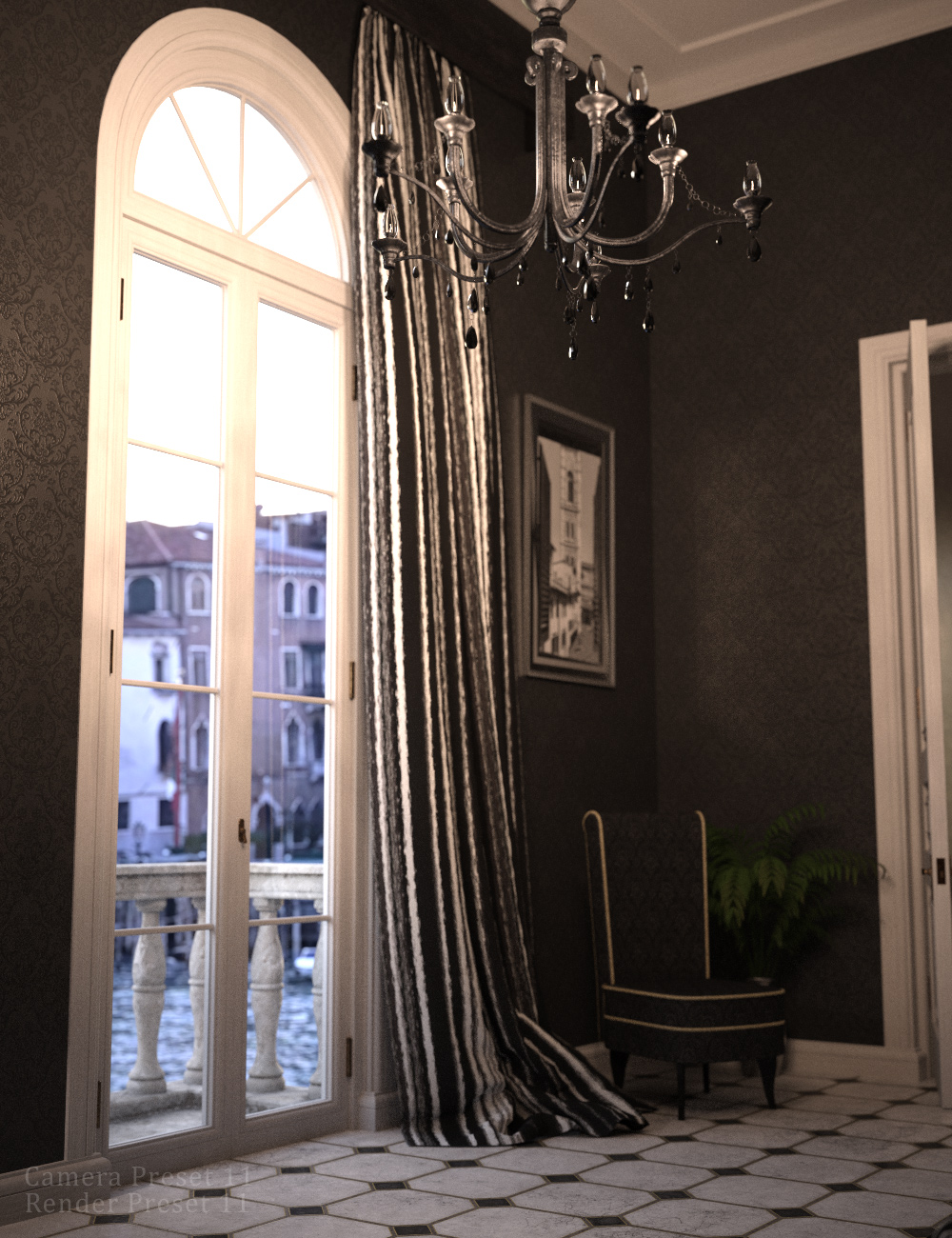 Lights And Cameras For The Venezia Suite by: Stonemason, 3D Models by Daz 3D