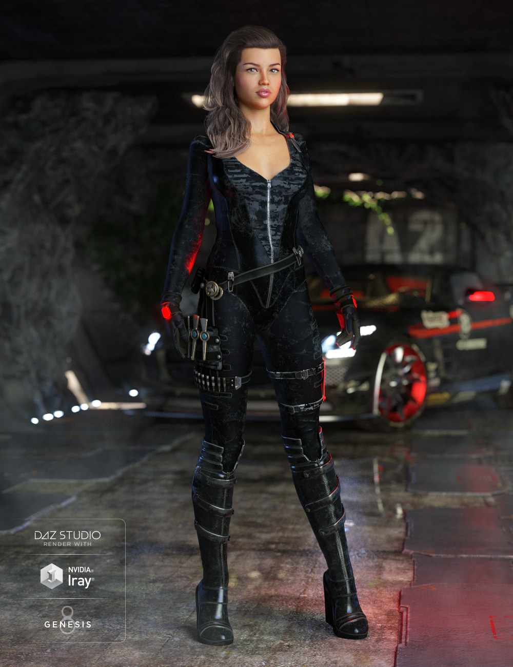 Stealth Siren Outfit for Genesis 8 Female(s)