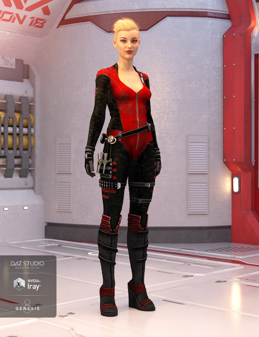 Stealth Siren Outfit Textures by: Anna Benjamin, 3D Models by Daz 3D