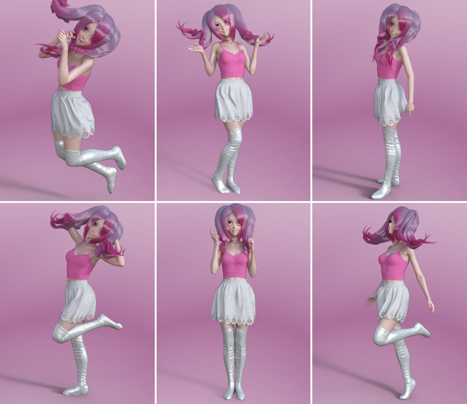 Anime Time - Poses for Genesis 8 Female and Sakura 8 Anime Time - Poses for Genesis 8 Female and Sakura 8 by: JWolf, 3D Models by Daz 3D