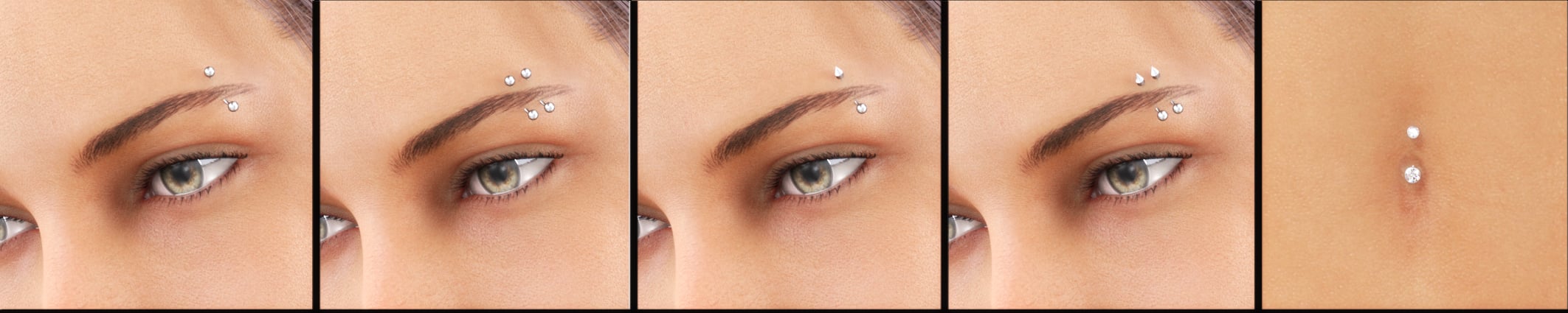 Alternative Piercing Pack for Genesis 8 Female Alternative Piercing Pack for Genesis 8 Female by: Neikdian, 3D Models by Daz 3D