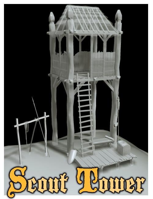 Scout Tower Scout Tower by: , 3D Models by Daz 3D
