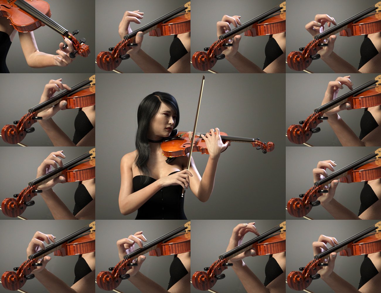 HD Violin and Poses for Genesis 3 and 8 HD Violin and Poses for Genesis 3 and 8 by: Protozoon, 3D Models by Daz 3D
