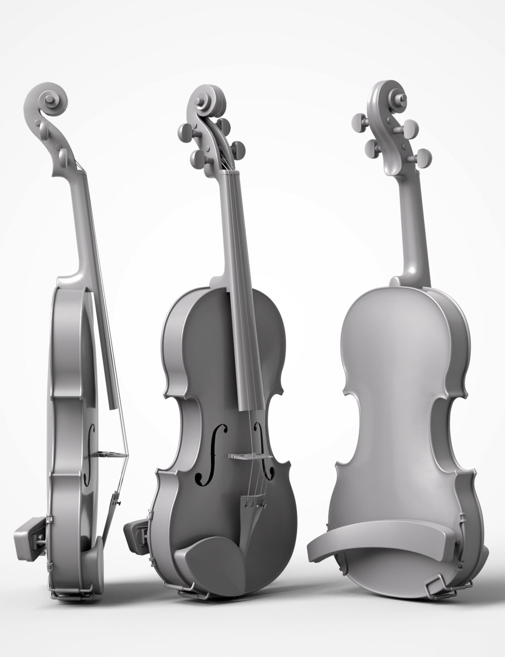 HD Violin and Poses for Genesis 3 and 8 by: Protozoon, 3D Models by Daz 3D