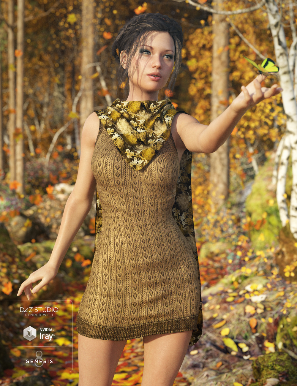 Accents Fall for Genesis 8 Female(s) by: Ravenhair, 3D Models by Daz 3D