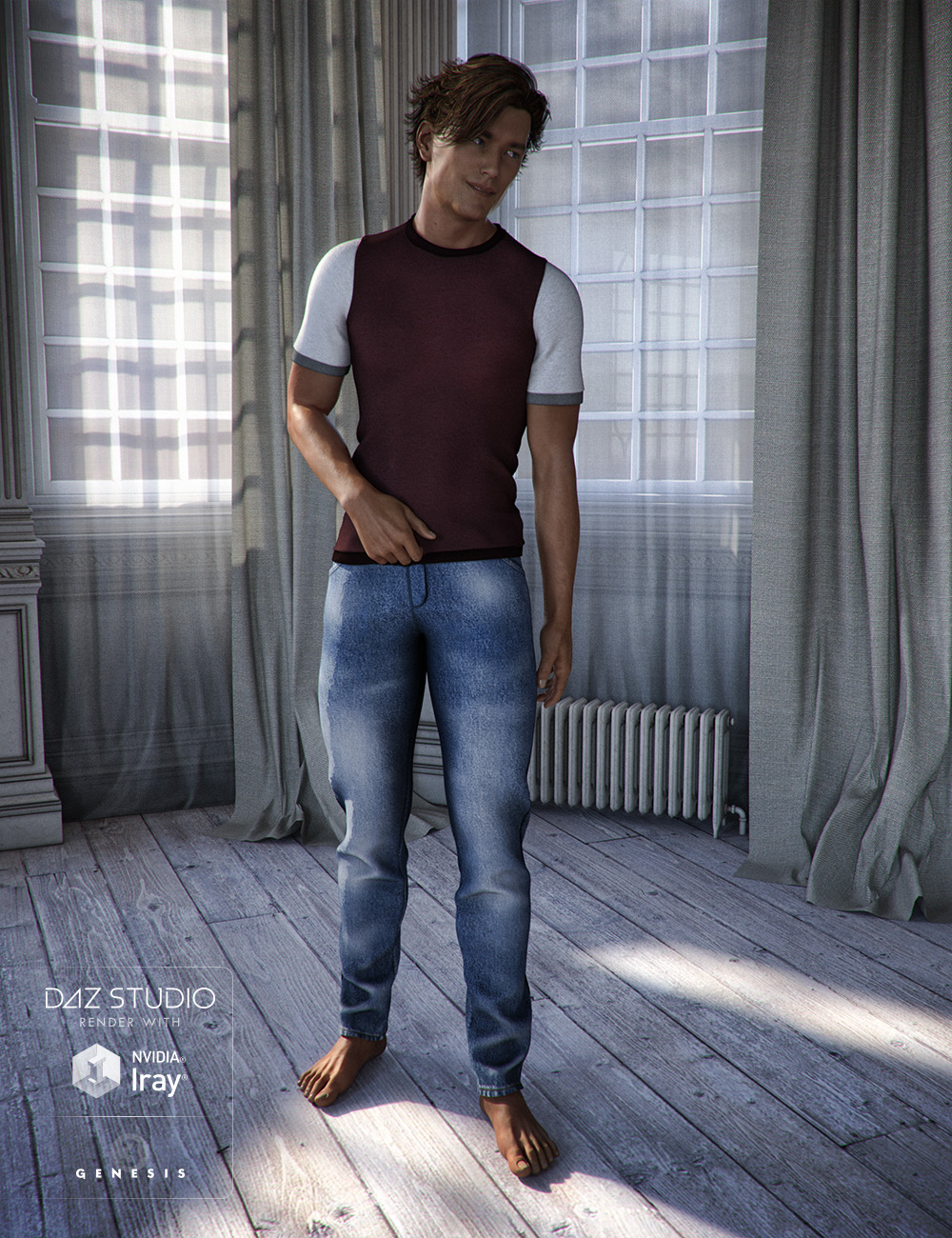 Just A Man for Genesis 3 Male(s) by: Aave Nainen, 3D Models by Daz 3D